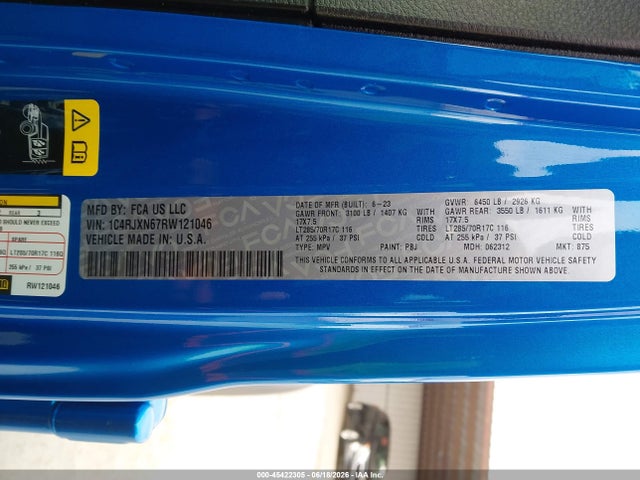 1C4RJXN67RW121046 Jeep Wrangler 4xe Willys 4xe