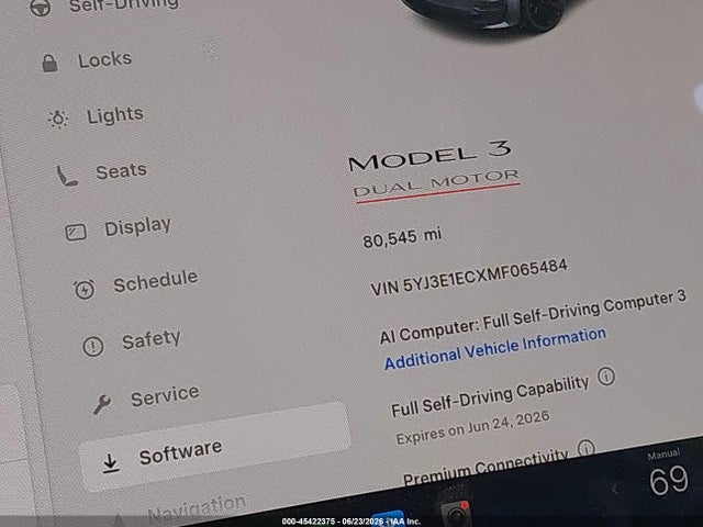 Aukcja sprzedaży 2021 Tesla Model 3 Performance Dual Motor All-wheel Drive, vin: 5YJ3E1ECXMF065484, numer aukcji: 45422375