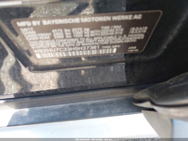 Aukcja sprzedaży 2017 Bmw X1 Sdrive28i, vin: WBXHU7C33H5H37381, numer aukcji: 45422449