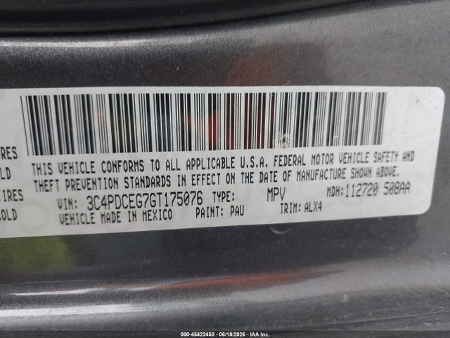 3C4PDCEG7GT175076 Dodge Journey R/t