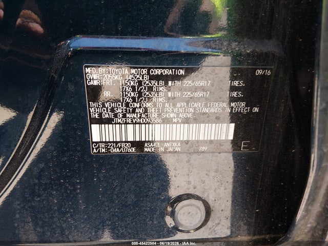 Toyota RAV4 LE 2017 JTMZFREV9HD093586 Image 9