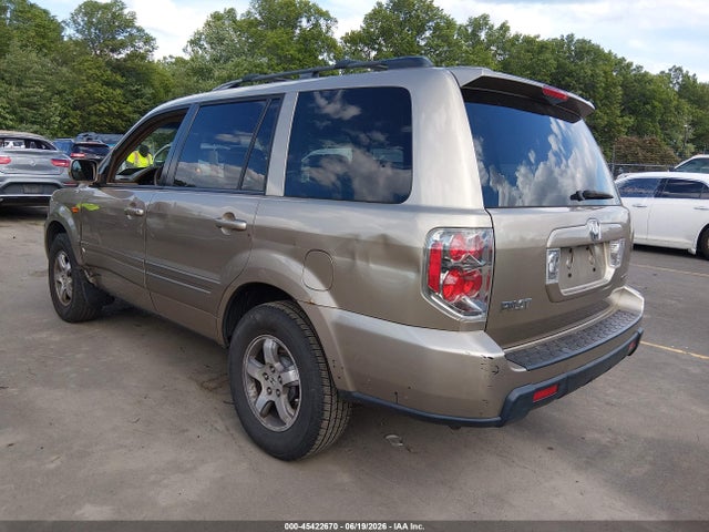 2007 Honda Pilot Ex-l მანქანა იყიდება აუქციონზე, vin: 2HKYF18587H506972, აუქციონის ნომერი: 45422670