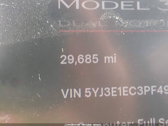 Продажа на аукционе авто 2023 Tesla Model 3 Performance Dual Motor All-wheel Drive, vin: 5YJ3E1EC3PF493336, номер лота: 45422792