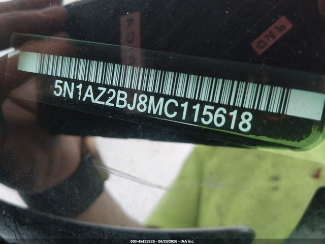 45422926 :رقم المزاد ، 5N1AZ2BJ8MC115618 vin ، 2021 Nissan Murano Sv Fwd مزاد بيع