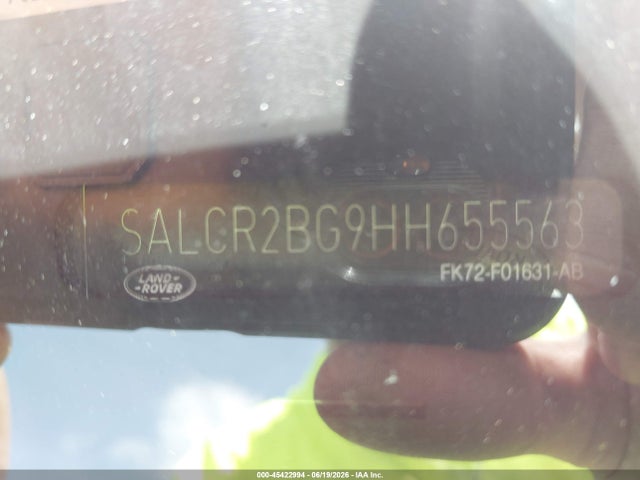 Aukcja sprzedaży 2017 Land Rover Discovery Sport Hse, vin: SALCR2BG9HH655563, numer aukcji: 45422994