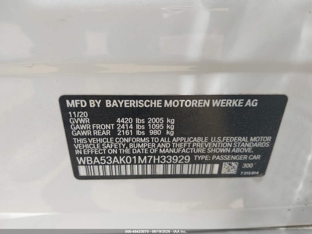 BMW 228i Gran Coupe Sdrive 2021 WBA53AK01M7H33929 Image 9