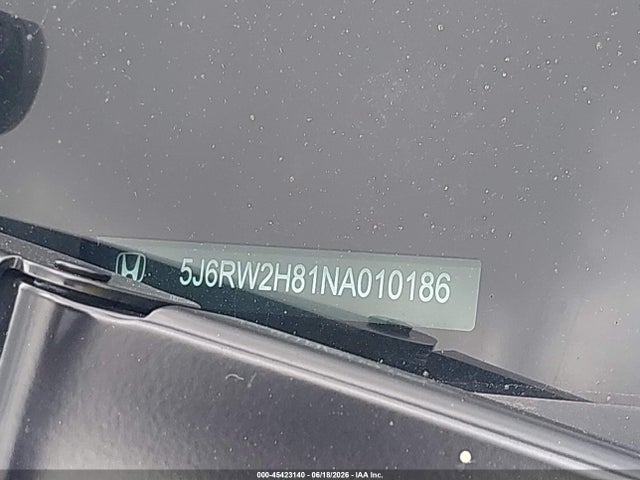 5J6RW2H81NA010186 Honda Cr-v Awd Ex-l