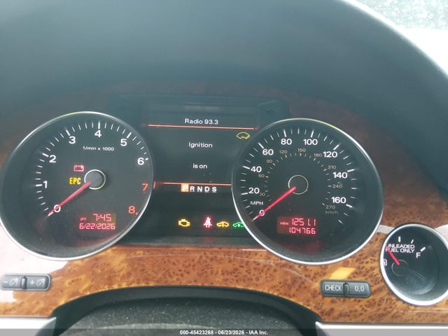 2008 Audi A8 L 4.2 მანქანა იყიდება აუქციონზე, vin: WAUMV94E08N011394, აუქციონის ნომერი: 45423268