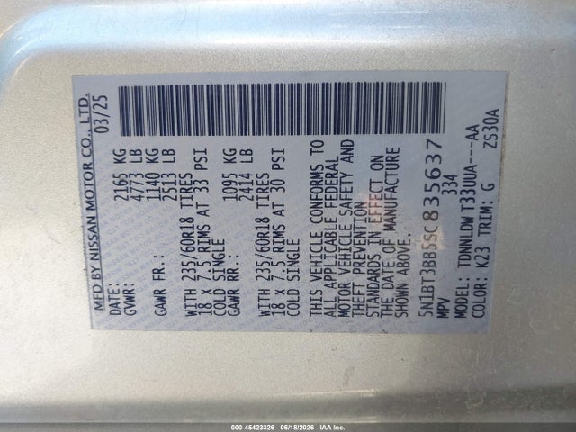Nissan Rogue Sv Intelligent Awd 2025 5N1BT3BB5SC835637 Image 9
