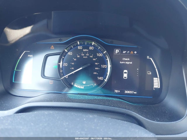 KMHC65LCXKU107725 Hyundai Ioniq Hybrid Blue
