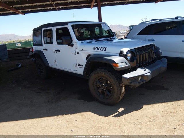 Продажа на аукционе авто 2021 Jeep Wrangler Unlimited Willys Sport 4x4, vin: 1C4HJXDN7MW817340, номер лота: 45423433