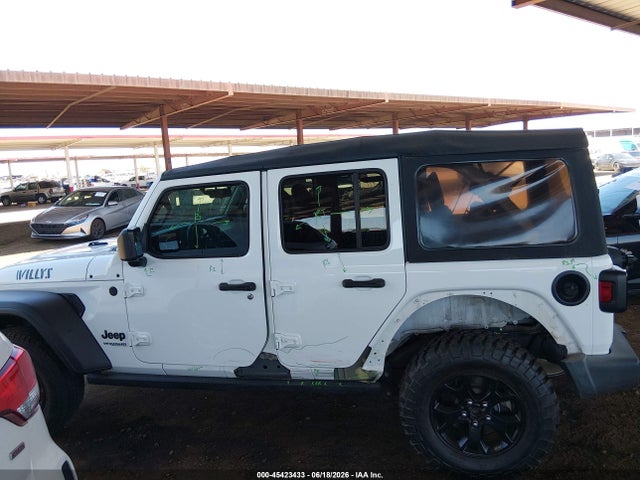 2021 Jeep Wrangler Unlimited Willys Sport 4x4 მანქანა იყიდება აუქციონზე, vin: 1C4HJXDN7MW817340, აუქციონის ნომერი: 45423433