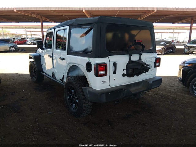2021 Jeep Wrangler Unlimited Willys Sport 4x4 მანქანა იყიდება აუქციონზე, vin: 1C4HJXDN7MW817340, აუქციონის ნომერი: 45423433