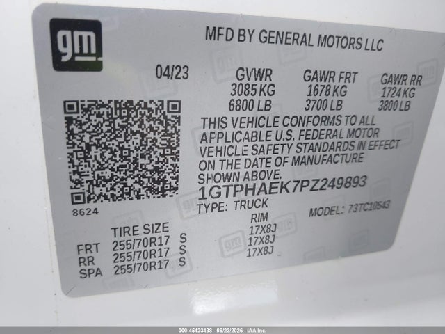 GMC Sierra 1500 2wd Short Box Pro 2023 1GTPHAEK7PZ249893 Image 9