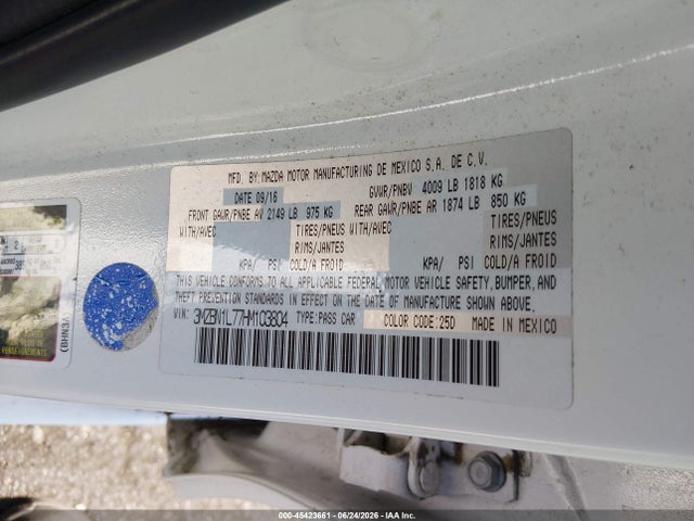 3MZBN1L77HM103804 Mazda Mazda3 Touring
