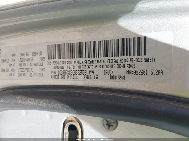 RAM 1500 Tradesman 2016 1C6RR7KG9GS362530 Image 9