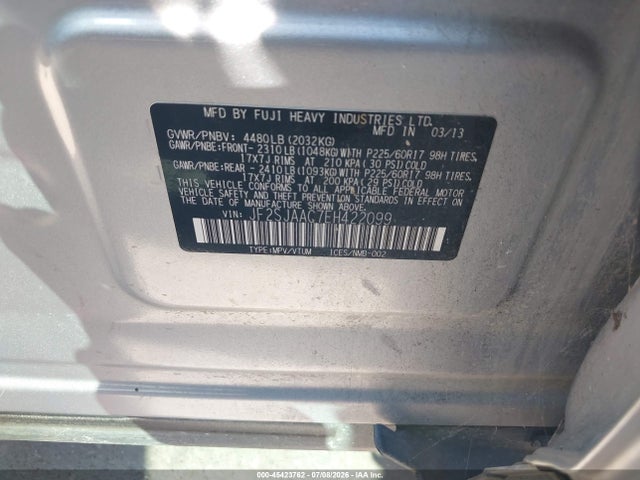Subaru Forester 2.5i 2014 JF2SJAAC7EH422099 Image 9