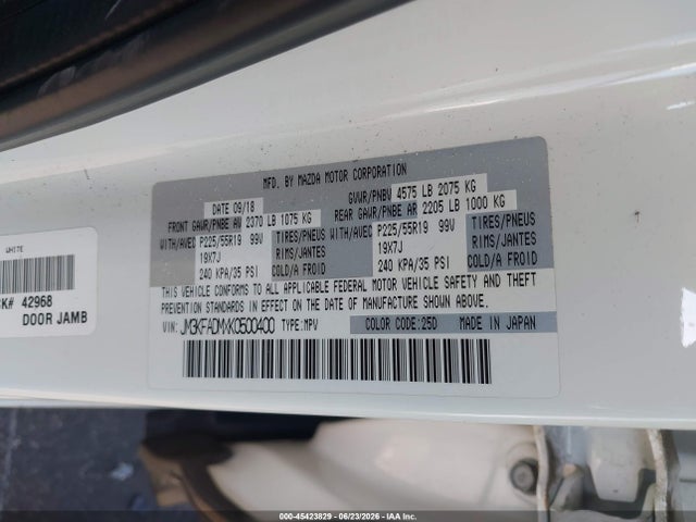 JM3KFADMXK0500400 Mazda Cx-5 Grand Touring