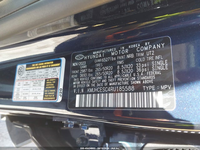 Genesis Gv80 3.5t 7p (a8) 2024 KMUHCESC4RU185588 Image 9