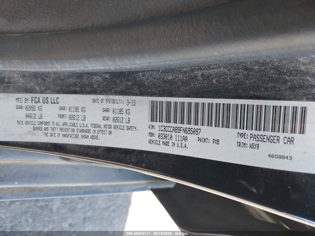 Chrysler 200 Limited 2015 1C3CCCAB9FN695097 Image 9