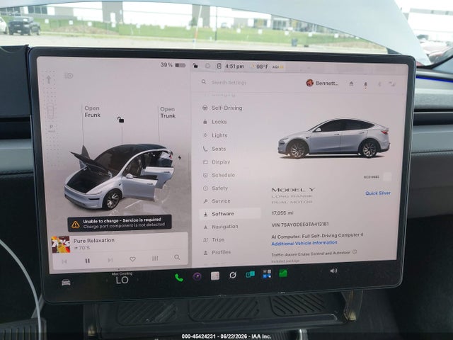 Продаж на аукціоні авто 2026 Tesla Model Y All-wheel Drive/long Range Launch Series/premium All-wheel Drive, vin: 7SAYGDEE0TA413181, номер лоту: 45424231