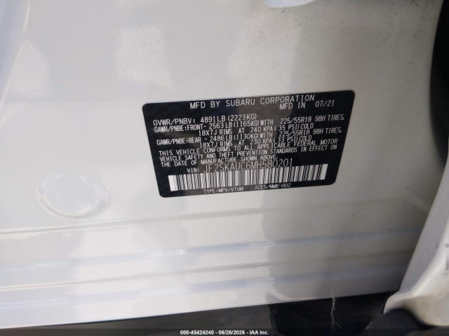 Subaru Forester Limited 2021 JF2SKAUC6MH580201 Image 9