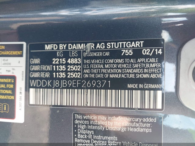 WDDKJ8JB9EF269371 Mercedes-Benz E 350 4matic