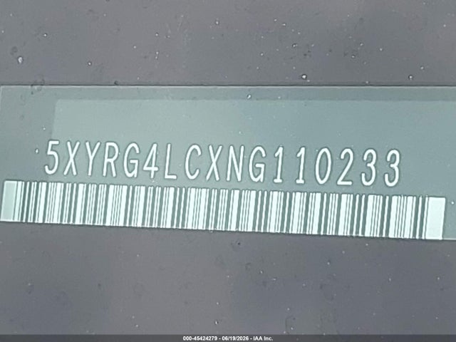 Aukcja sprzedaży 2022 Kia Sorento Lx, vin: 5XYRG4LCXNG110233, numer aukcji: 45424279