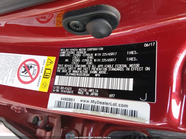 Aukcja sprzedaży 2017 Lexus Nx 200t, vin: JTJYARBZ4H2078584, numer aukcji: 45424287