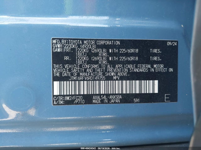 Toyota Rav4 Hybrid Se 2024 JTM16RFV6RD149755 Image 9