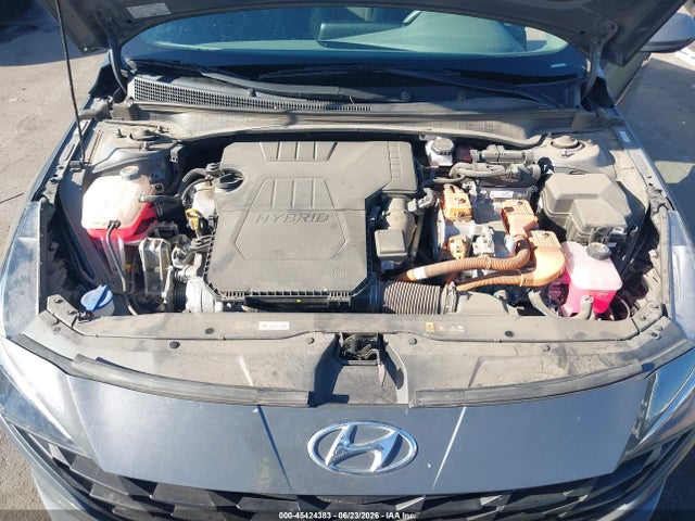 KMHLM4AJ3PU074172 Hyundai Elantra Hybrid Blue