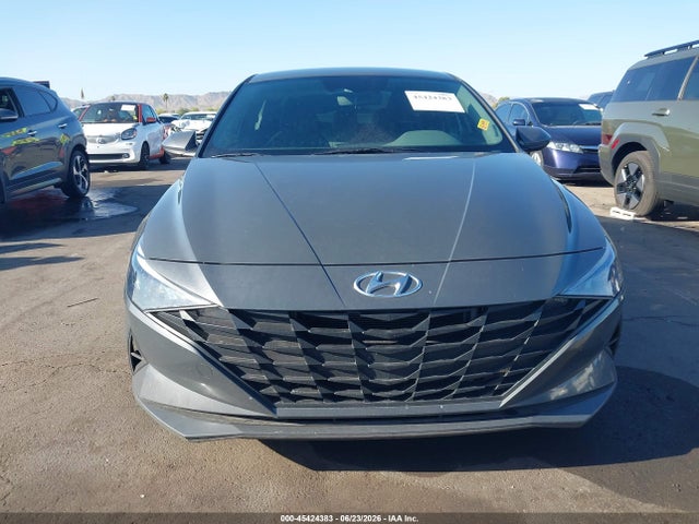 KMHLM4AJ3PU074172 Hyundai Elantra Hybrid Blue