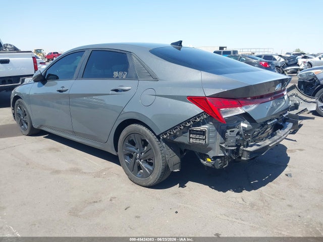 KMHLM4AJ3PU074172 Hyundai Elantra Hybrid Blue