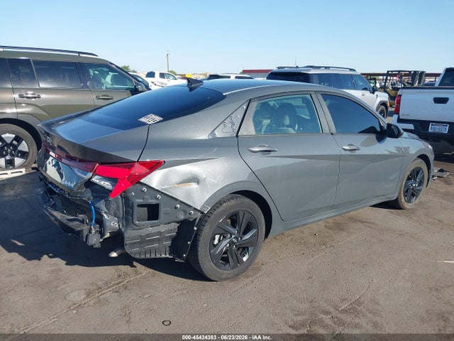 KMHLM4AJ3PU074172 Hyundai Elantra Hybrid Blue