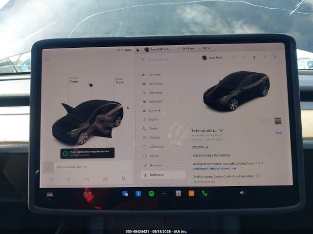 45424421 :رقم المزاد ، 5YJYGDEE1MF258528 vin ، 2021 Tesla Model Y Long Range Dual Motor All-wheel Drive مزاد بيع