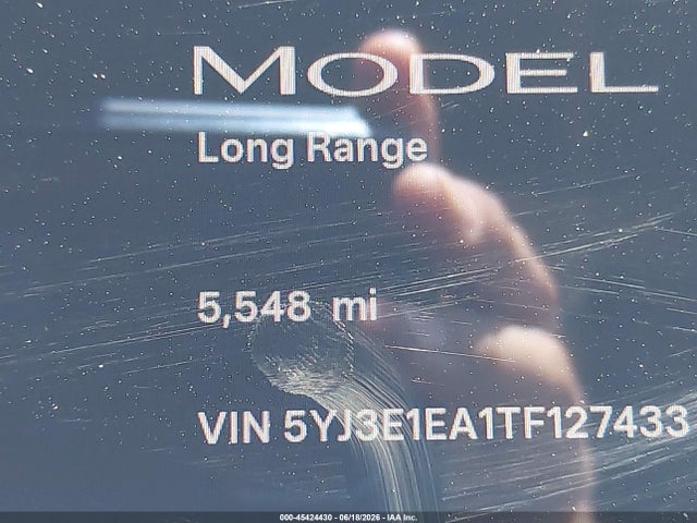 45424430 :رقم المزاد ، 5YJ3E1EA1TF127433 vin ، 2026 Tesla Model 3 Premium Rear-wheel Drive/rear-wheel Drive مزاد بيع