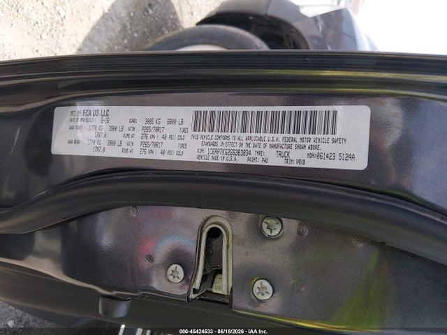 RAM 1500 Tradesman 2016 1C6RR7KG2GS383834 Image 9