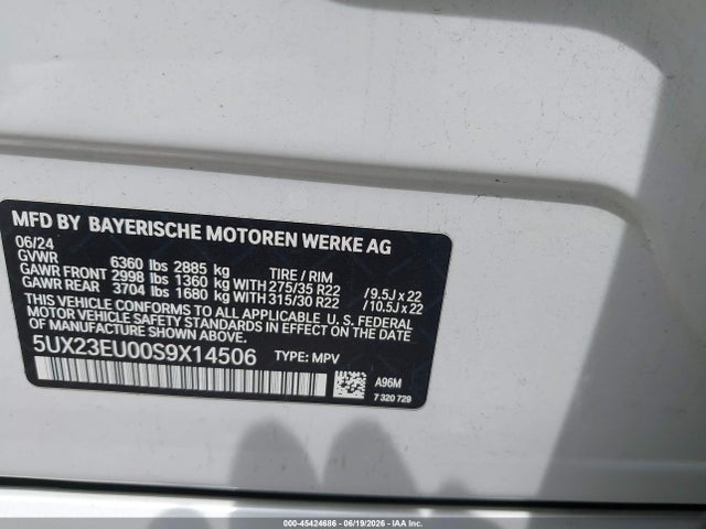 5UX23EU00S9X14506 BMW X5 Xdrive40i