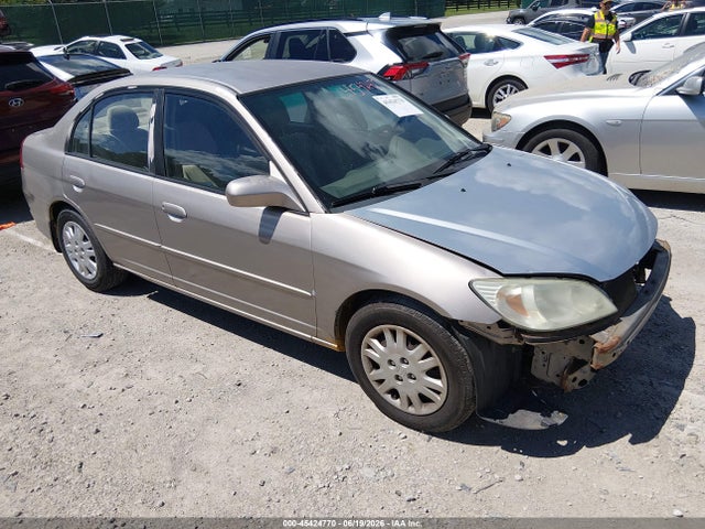 45424770 :رقم المزاد ، 2HGES16584H588984 vin ، 2004 Honda Civic Lx مزاد بيع