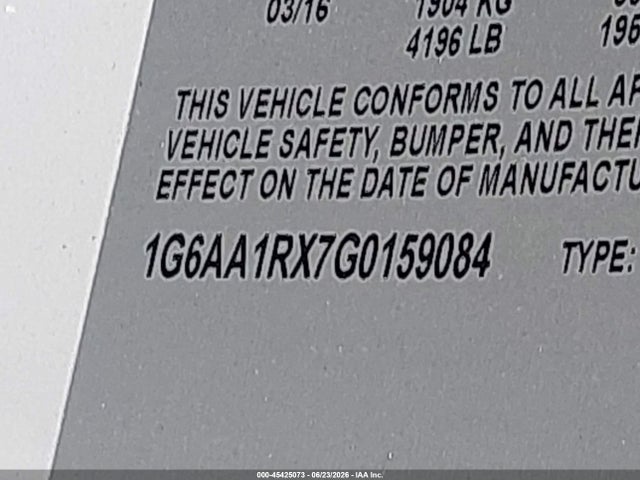 Продаж на аукціоні авто 2016 Cadillac Ats Standard, vin: 1G6AA1RX7G0159084, номер лоту: 45425073