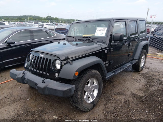 2015 Jeep Wrangler Unlimited Sport მანქანა იყიდება აუქციონზე, vin: 1C4BJWDGXFL577724, აუქციონის ნომერი: 45425357
