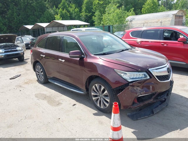 Продаж на аукціоні авто 2015 Acura Mdx Technology Package, vin: 5FRYD4H4XFB018763, номер лоту: 45425676