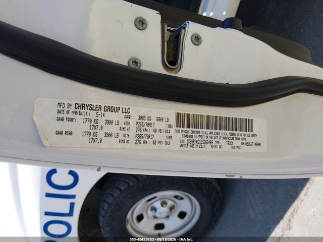 RAM 1500 2014 1C6RR7KG1ES363488 Image 9