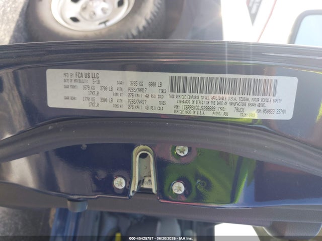 1C6RR6KG6JS298609 RAM 1500 Tradesman 4x2 5&#039;7 Box