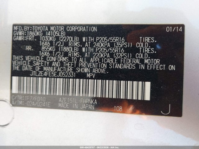 Scion XB 2014 JTLZE4FE5EJ052331 Image 9