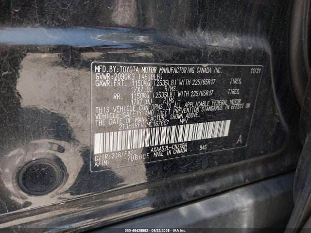 Toyota RAV4 LE 2021 2T3H1RFV1MC167607 Image 9