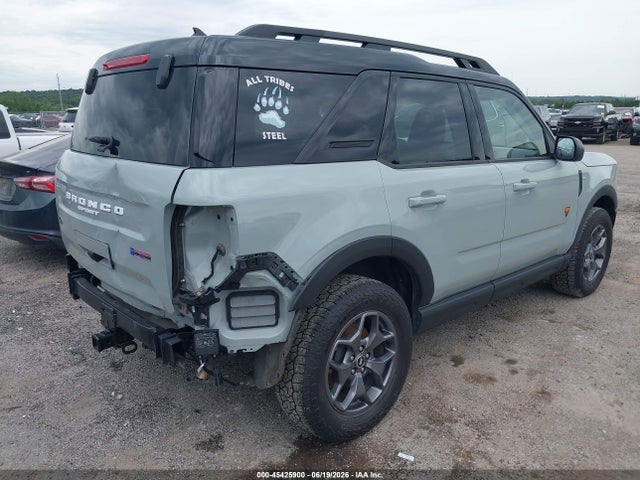 Aukcja sprzedaży 2024 Ford Bronco Sport Badlands, vin: 3FMCR9D90RRF57094, numer aukcji: 45425900