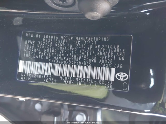 Toyota COROLLA LE 2024 5YFB4MDE2RP107855 Image 9