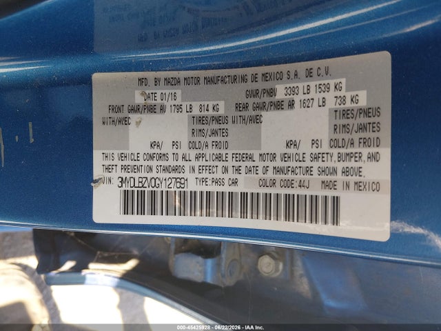 Scion IA 2016 3MYDLBZV0GY127691 Image 9