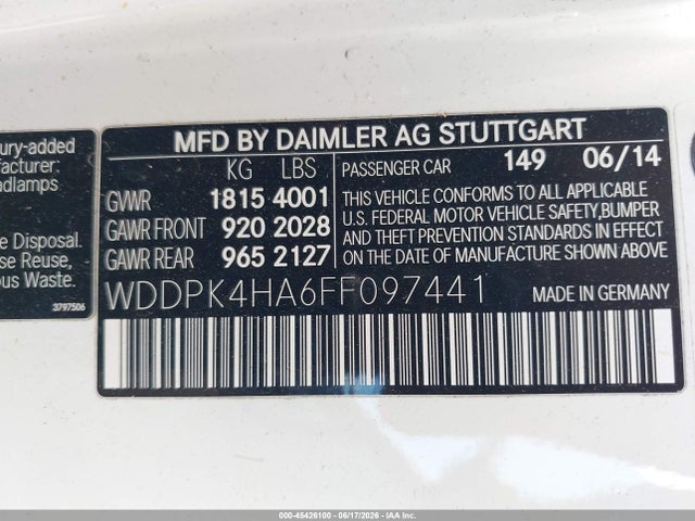 Mercedes-Benz SLK 250 2015 WDDPK4HA6FF097441 Image 9